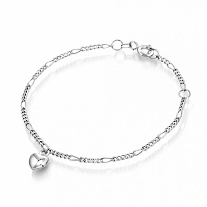 Hovedbilde Armbånd i gull med hjerte