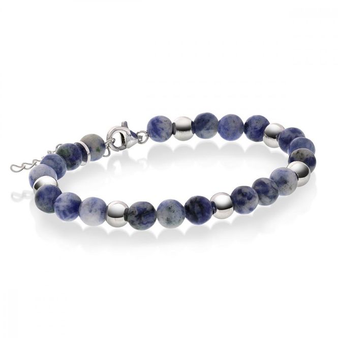 Hovedbilde Armbånd i sølv med sodalitt 6 ...