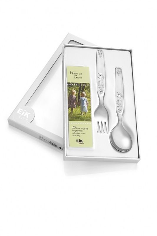 Eik barnesett bestikk Hans