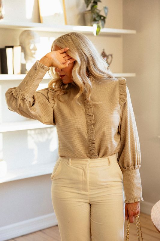 Champisblusen - Gold