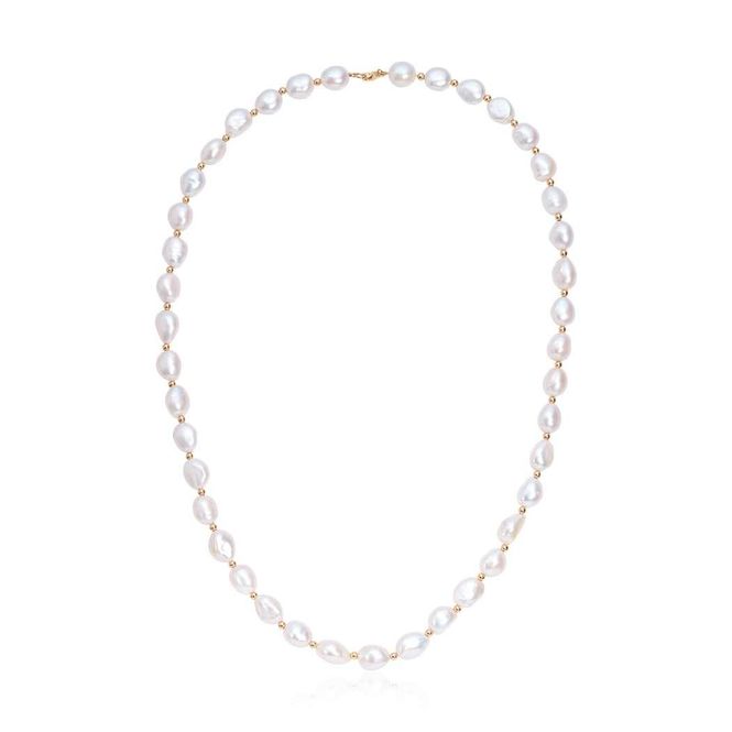 Hovedbilde Espeland perlekjede gult gull