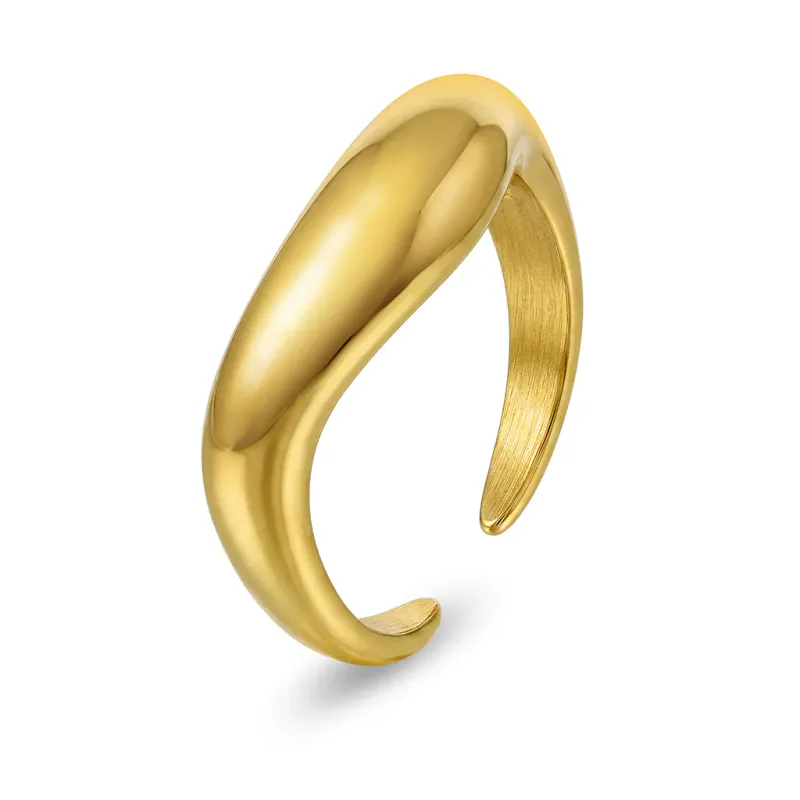 Frida Leonore  Nova ring i forgylt stål