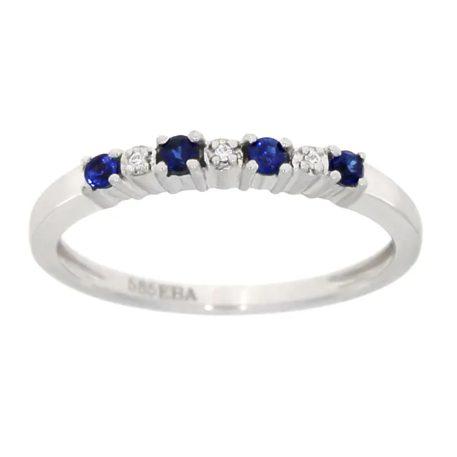 Hovedbilde EBA Safir og diamant Ring i ...