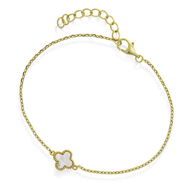 Hovedbilde Armbånd med perlemor kløver 