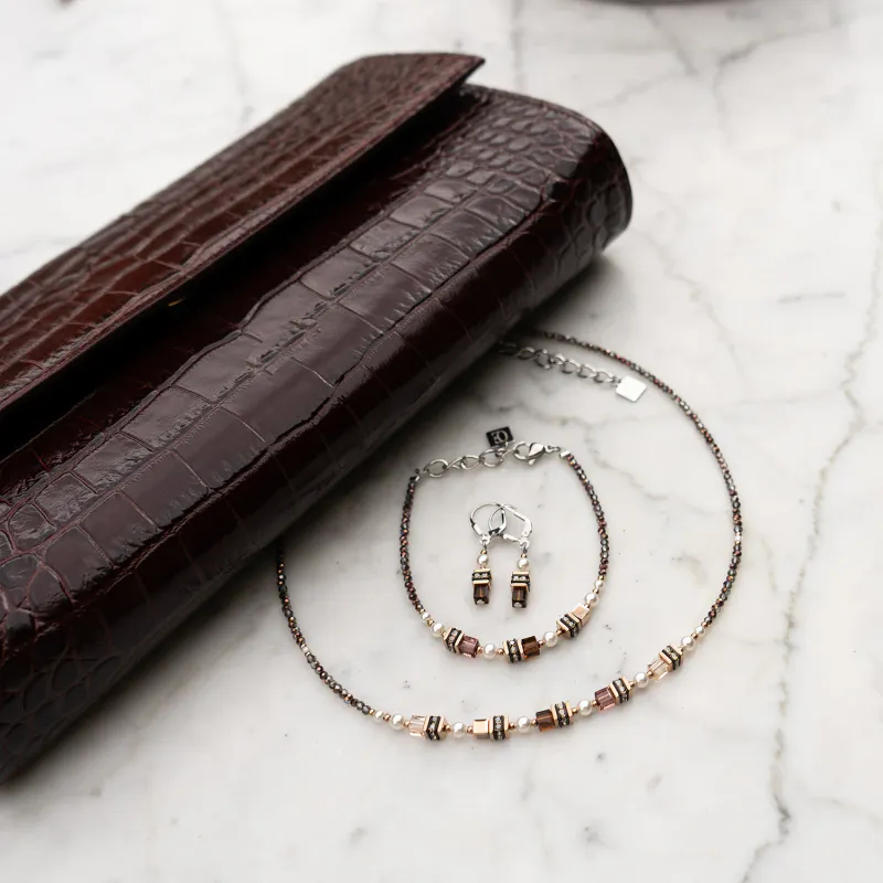 Cæur De Lion Sparkling Princess bracelet Mocha Mousse