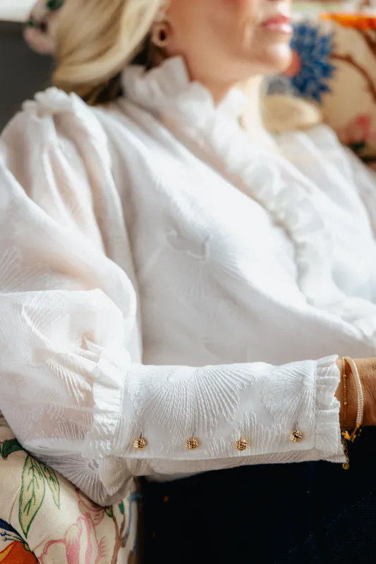 Champisblusen - Hvit