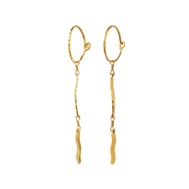 Hovedbilde Maanesten Lila ørepynt