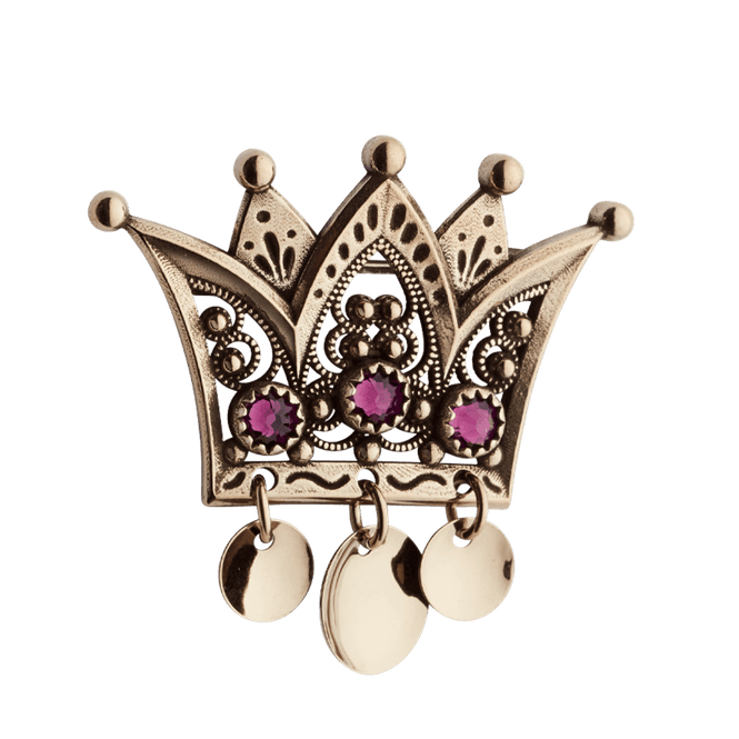 Hovedbilde Sølje, krune med stein, ...