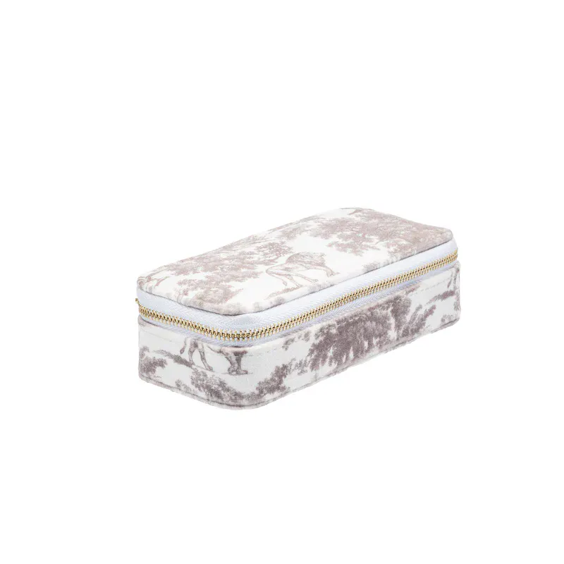 Dark Velvet Smykkeskrin Savannah Varm Beige stor