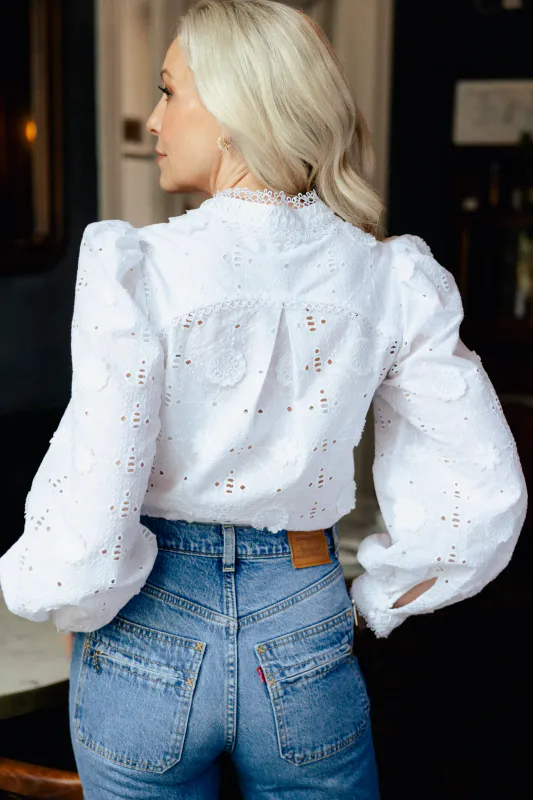 Janne Formoe Bunadsblusen - Bright White