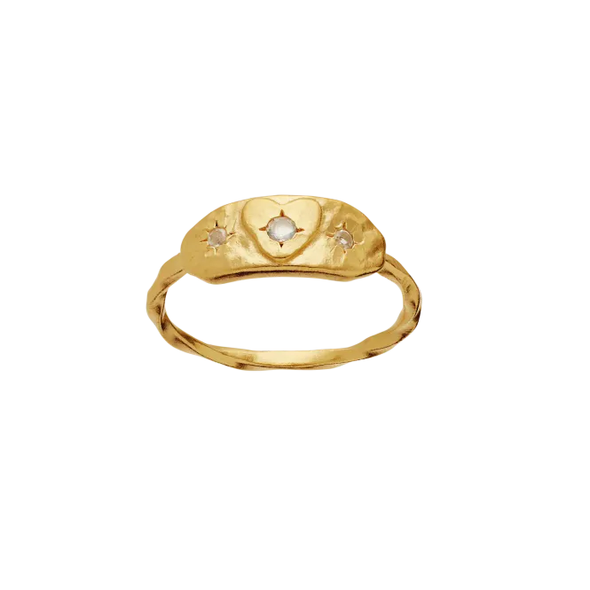 Hovedbilde Maanesten Amarit ring forgylt