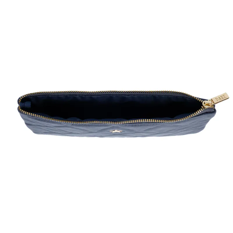 Dark sminkepung medium Jeans blå 