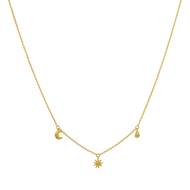 Hovedbilde Maanesten Sadie forgylt kjede