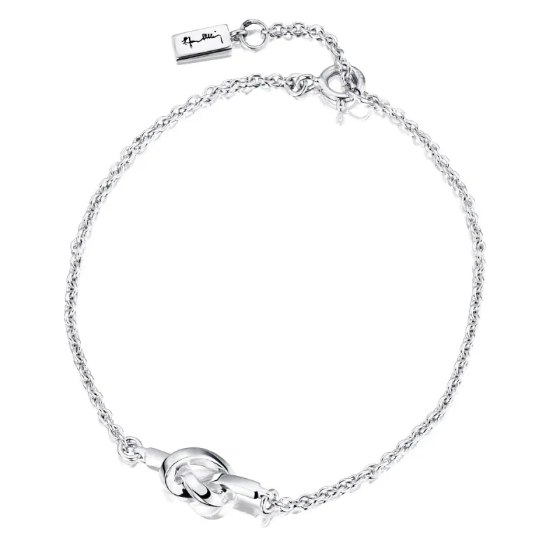 Efva Attling Love Knot armbånd rhodinert sølv