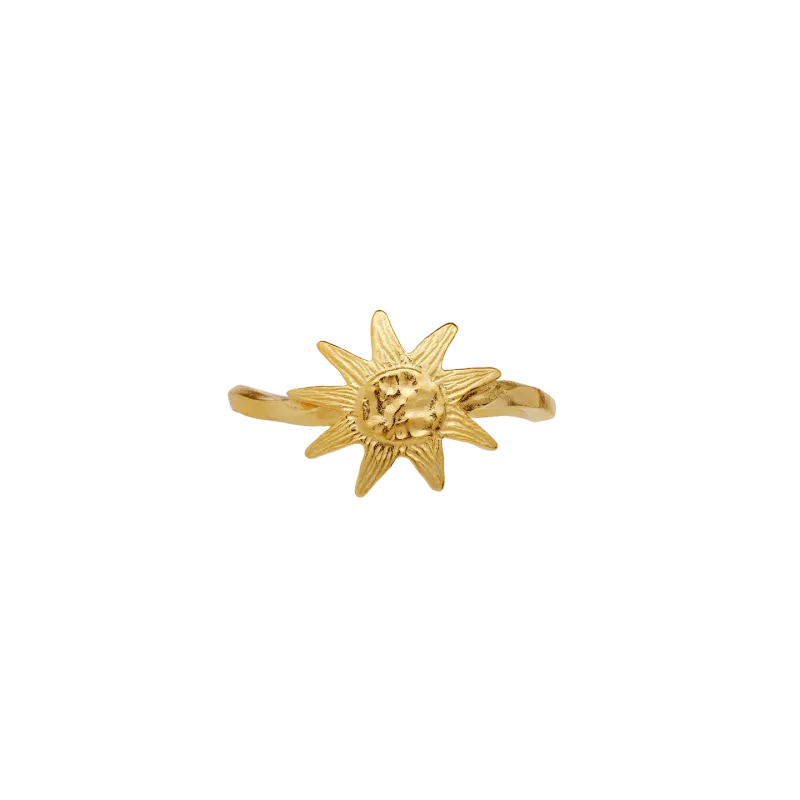 Maanesten Sonja forgylt ring