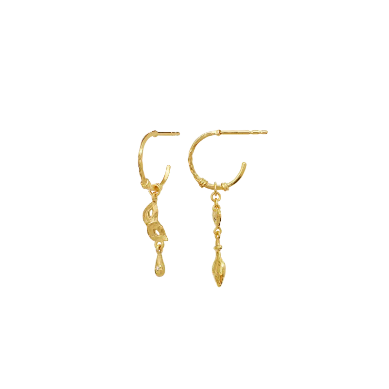 Maanesten Dolore Øredobber forgylt