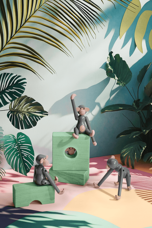 Kay Bojesen apekatt grå mini