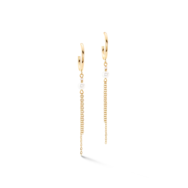 Cæur De Lion Ørepynt Prinsess perler og gull