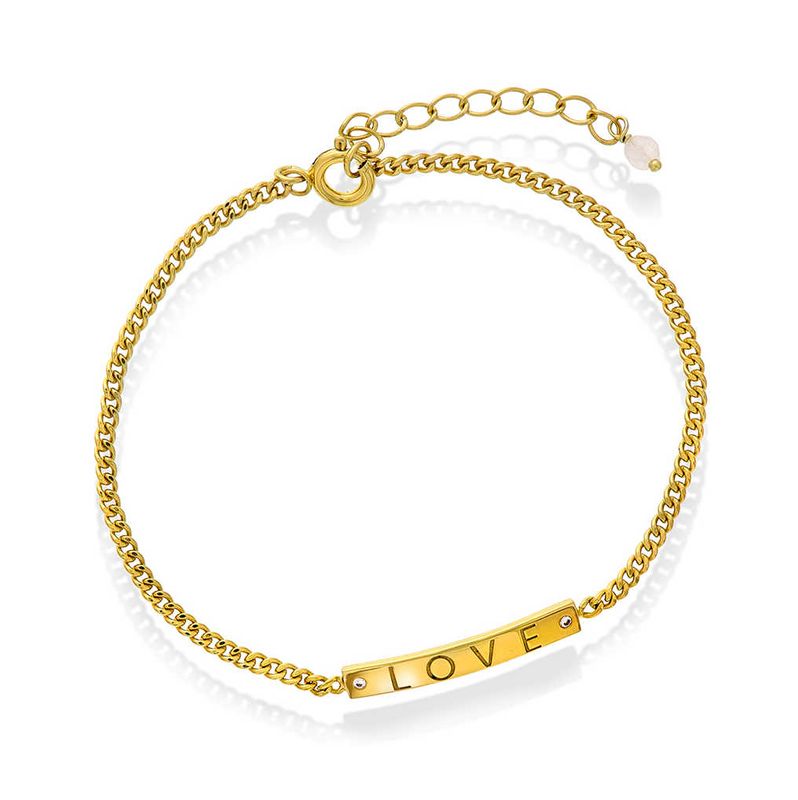 Serenity Believe in Love armbånd med rosenkvarts